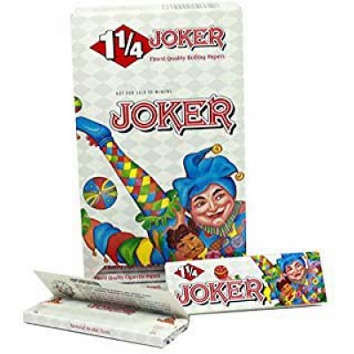 JOKER 1 1/4 CIGARETTE ROLLING PAPERS - 24CT/PACK